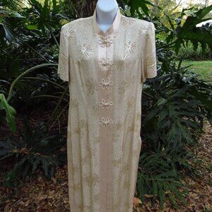 Vintage R and M Richards Womens size 12 Loungewear Long shift